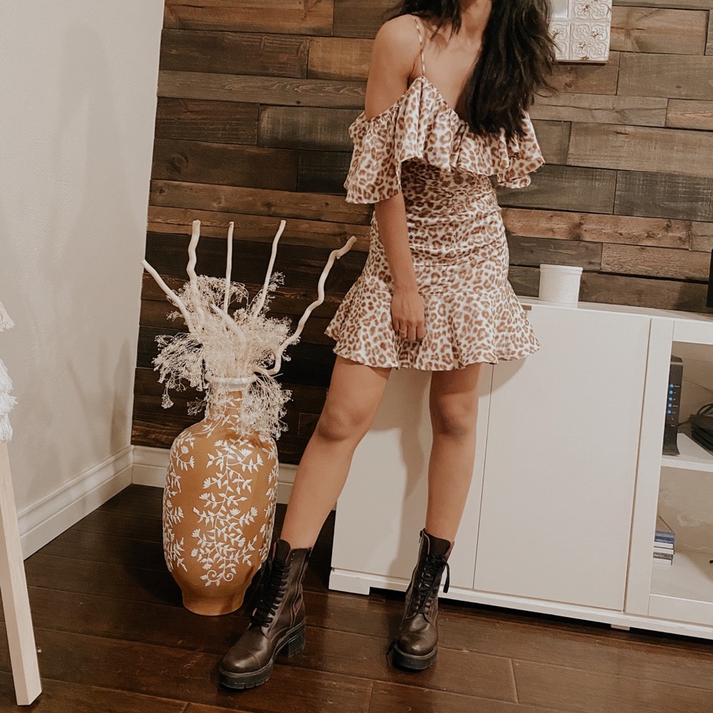 Animal print dress